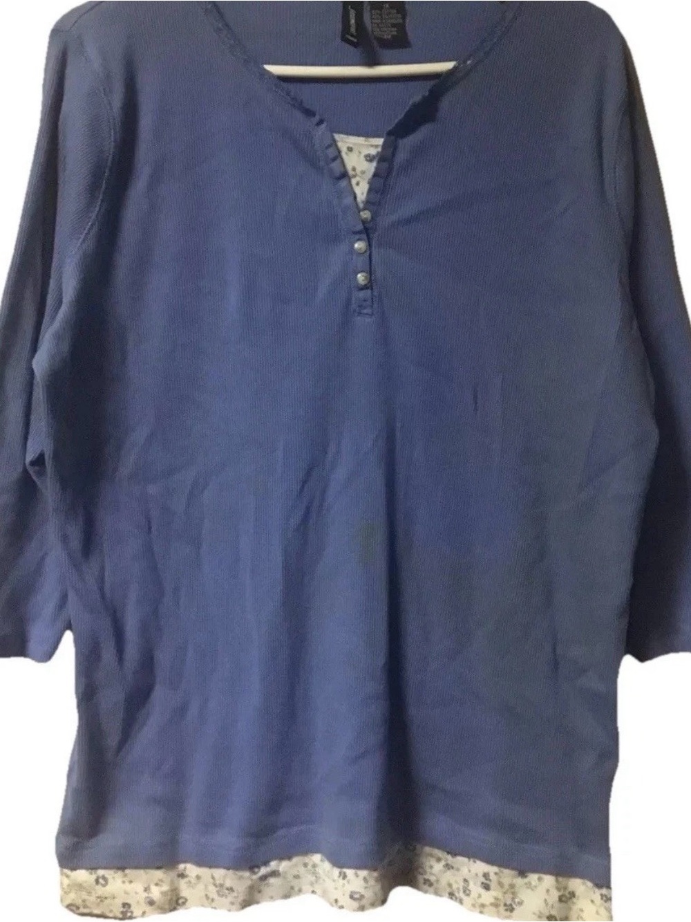 Jason Maxwell ~ Women’s ~ Top ~ 1X ~ Blouse ~ Pullover ~ Blue ~ Shirt